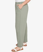 Alfred Dunner Plus Patch Pocket Elastic Waist Pants