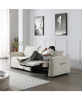 Power Lift Sofa with Cup Holders, Usb, Storage, Sleeper, Linen