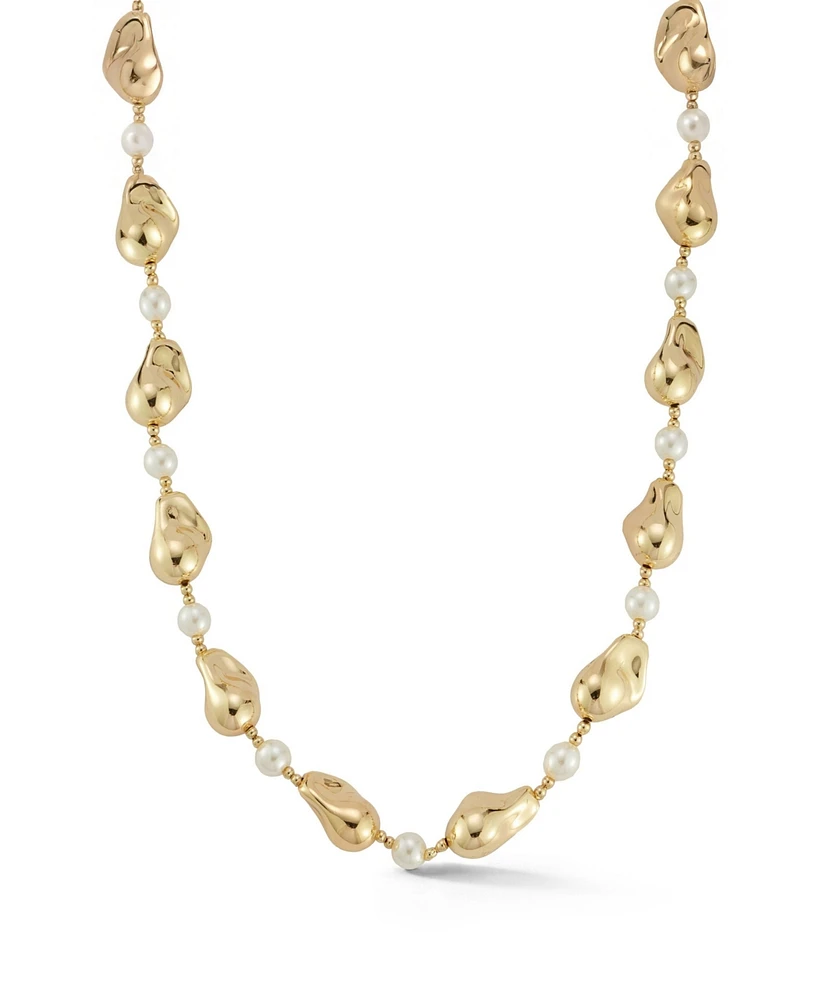Rachel Zoe Gold Plated Statement Pearl Necklace