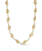 Rachel Zoe Gold Plated Statement Pearl Necklace