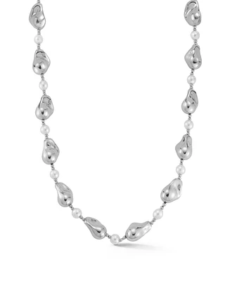 Rachel Zoe Gold Plated Statement Pearl Necklace