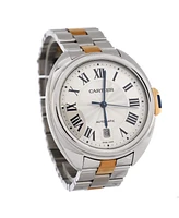 Pre-Owned Cartier Cle de Cartier Automatic Watch in Stainless Steel and Rose Gold 40mm