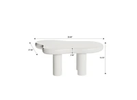 Cloud Coffee Table: Modern and Funky (White)