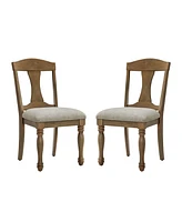 Mid-Century Modern Upholstered Dining Chairs (Set of 2) for Kitchen, Living Room