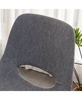 Fabric Kitchen 28.25" Counter Height Stools, Set of 2, Gray