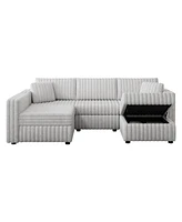 U-Shaped Sofa with Ottoman: Comfort and Style for Every Room