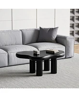 Black Cloud Coffee Table, Modern Minimalist Tea Table (39.4")