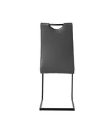 Modern Upholstered Charcoal Dining Chair (Set of 4)