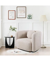 Japandi Style Boucle Sofa Chair for Living Room