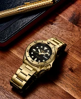 Seiko Men's Automatic 5 Sports Gold-Tone Stainless Steel Bracelet Watch 43mm