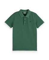 Scotch & Soda Little and Big Boys Garment Dyed Pique Polo Shirt