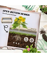 Reinforced Self-Draining Garden Bed for Lush Plant Growth