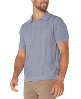 Liverpool Los Angeles Men's Relaxed-Fit Sweater-Knit Polo Shirt