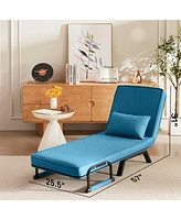 Convertible Sofa Bed for Adults: 5-in-1 Foldable Chair with Adjustable Backrest and Pillow