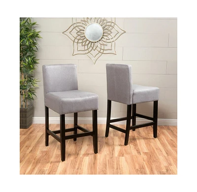 Elegant Comfort 26-Inch Counter Stools with Soft Upholstery (Set of 2)