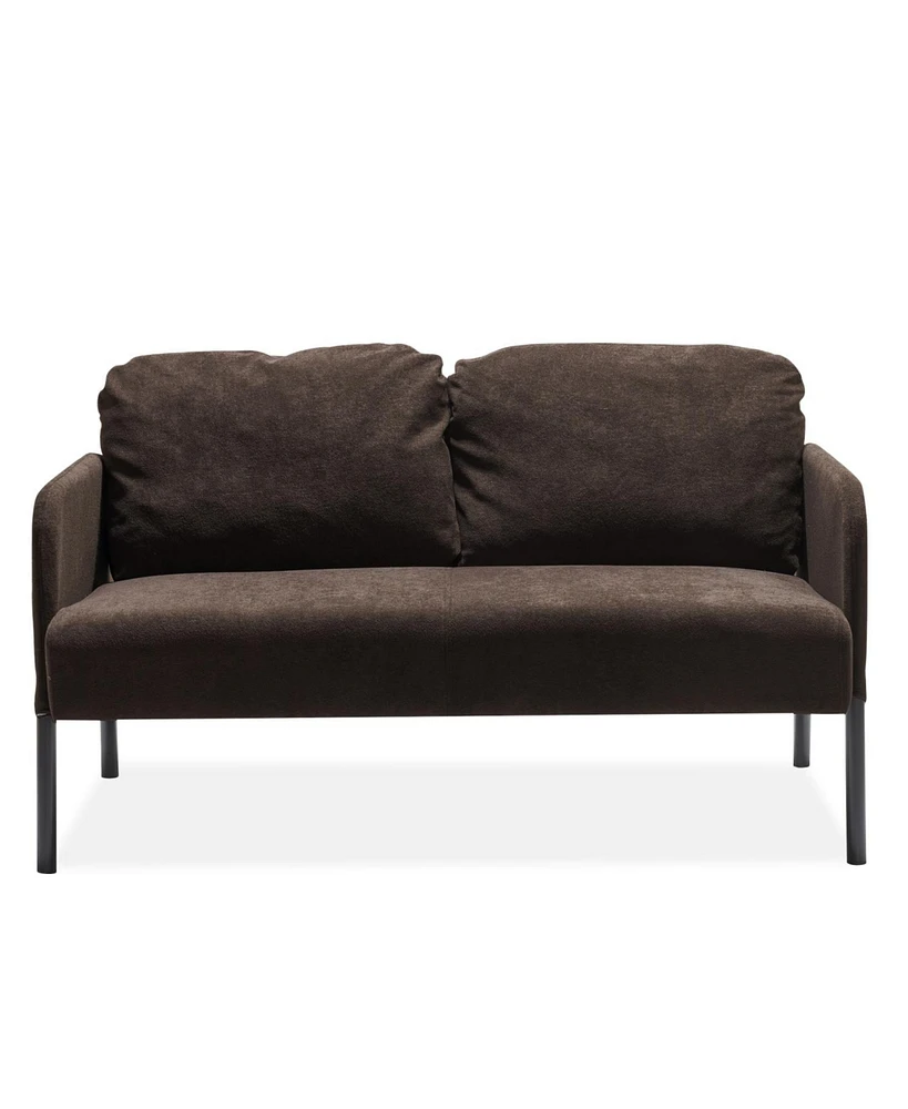 Modern 2-Seater Sofa, Comfy Loveseat for Small Spaces