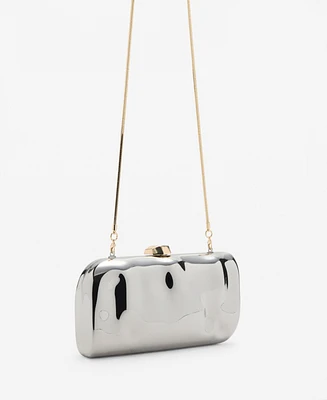 Mango Women's Chain Clutch Bag