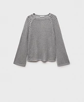 Mango Women's Long Sleeve Crochet Sweater