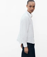 Mango Women's Linen Shirt