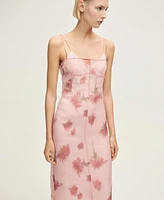 Mango Women's Floral-Print Combined Dress