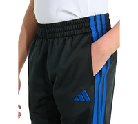 adidas Big Boys Elastic-Waistband 3-Stipe Tricot Jogger Pants