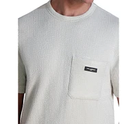 Karl Lagerfeld Paris Men's Textured Oversized T-Shirt