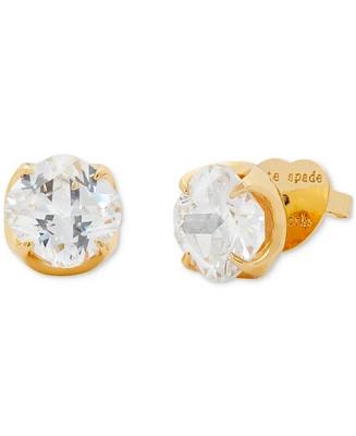 Kate Spade New York Gold-Tone Cubic Zirconia Flower Stud Earrings