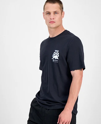 Hugo Boss Men's Core Fanwear Relaxed Fit Short Sleeve Crewneck Graphic T-Shirt