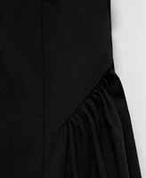 Mango Women's Halter Neck Cotton Midi Dress