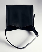 Mango Women's Buckle Shopper Bag