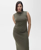Mango Women's Draped Modal Dress