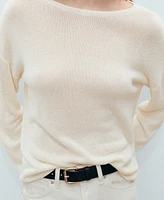Mango Women's Boat-Neck Knitted Sweater