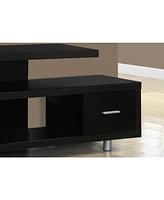 Wood Tv Stand with Open Shelving for Flat Screen TVs and Media Equipment
