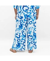 City Chic Plus Resort Print Pant