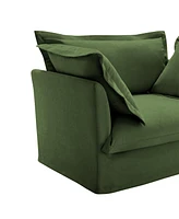Slipcovered U-Shape Sectional Sofa with Cloud-Like Comfort