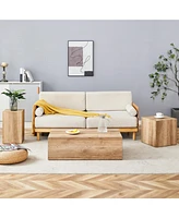 Harmonious Wooden Mdf Coffee Table Set - A Choice for Modern Home Harmony.