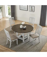 Folding Table: Seats 4, Storage, Space-Saving, Expandable