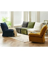 Detachable Dark Grey Chenille Single 360 Swivel Rocking Rocker,360 Swivel Sofa Chair & Single Sofa Lounge, Comfortable Seating for Living Room & Bedro