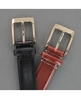 Trafalgar Men's Cornelius 35mm Cortina Leather Dress Belt