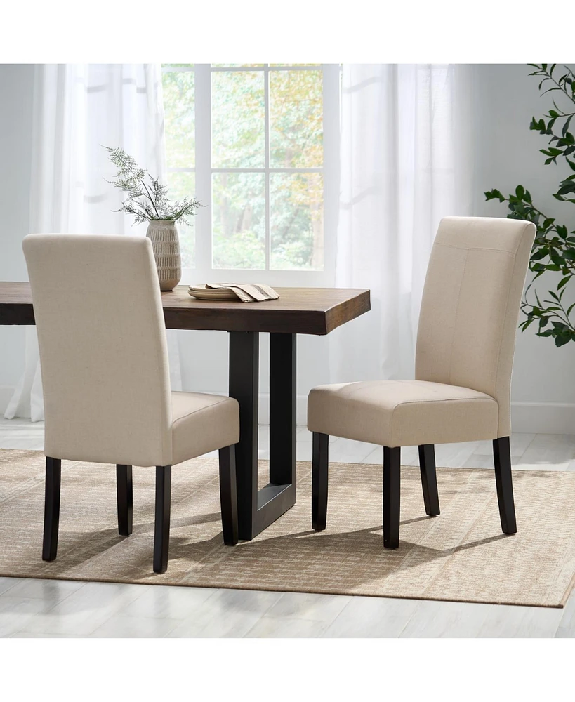 T-Stitch Upholstered Dining Chairs - Set of 2