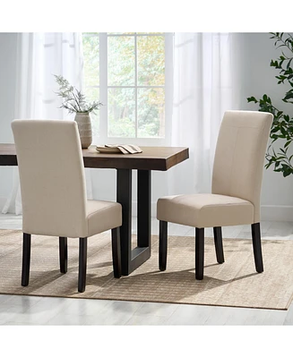 T-Stitch Upholstered Dining Chairs - Set of 2