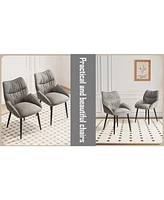 Luxurious Velvet Dining Chair Set (4 Pcs): Modern, Comfortable, Stable, Silent