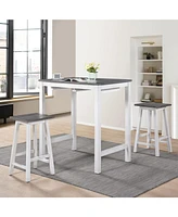 3 Pieces Counter Set Hanging Stool Easy To Clean For Small Space