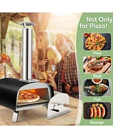 Portable Multi-Fuel Pizza Oven with Pizza Stone and Pizza Peel