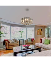 Modern Crystal Chandelier for Living-Room Round Cristal Lamp Luxury Home Decor Light Fixture