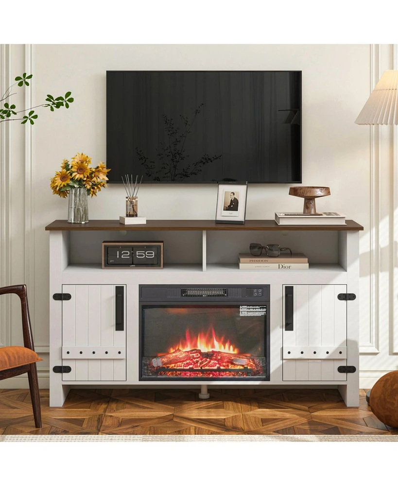 Modern Tv Stand with Fireplace: Media Console, Storage Unit, Entertainment Center