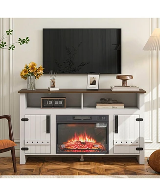 Modern Tv Stand with Fireplace: Media Console, Storage Unit, Entertainment Center