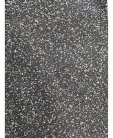 Modular Black Chenille Sofa with Headrests and Cylindrical Pillows