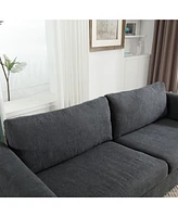 80.7" 2-in-1 Sofa Bed Sleeper with Large Mattress(63"70.93.3 inch