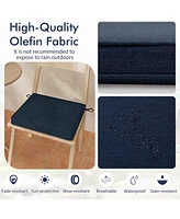 Outdoor Chair Cushion Set of 2 Waterproof Fade-Resistant Olefin Seat Cushions